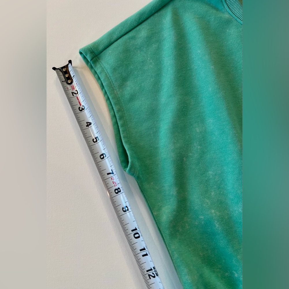 Blush Clothing Sea Foam Mineral Wash Green Romper Open Back - Picture 11 of 16